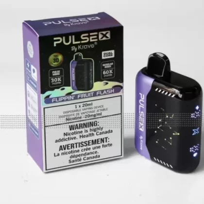 Pulse X Disposable Vape – Krave – 60K Puffs – Flippin Fruit Flash