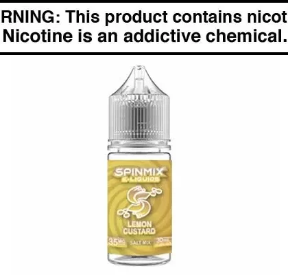 LEMON CUSTARD BY SPINMIX SALTS 30ML - Vapejuice