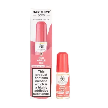 Red Apple Ice Nic Salt E Liquid by Bar Juice 5000