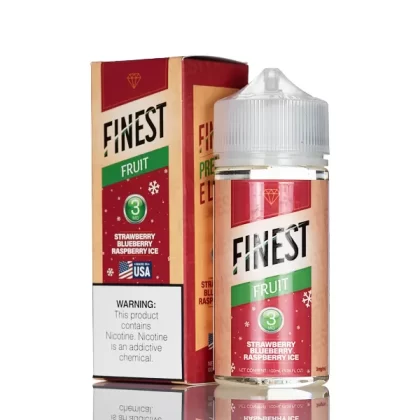 Finest E-Liquid - Fruit Edition - Strawberry Blueberry Raspberry Ice - 100mL (DISCONTINUED) - 3mg