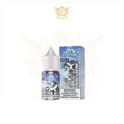 VAPE STATION WHITE ENERGY DRINK SUPER ICE SALT ELIQUID