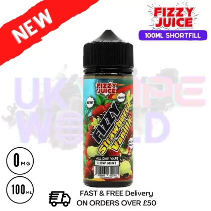 Strawberry Vanilla Fizzy Juice 100ml E-Liquid – £7.89