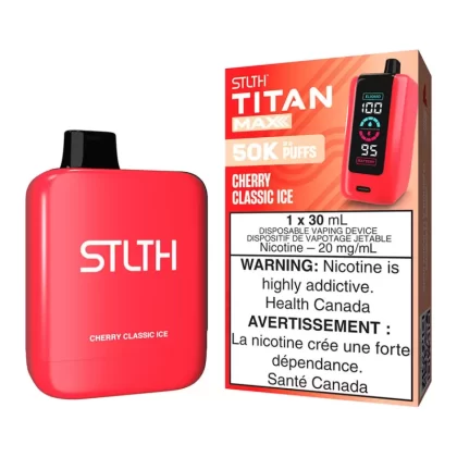 STLTH Titan Max Disposable Vape Device - Cherry Classic Ice - 20mg/ml