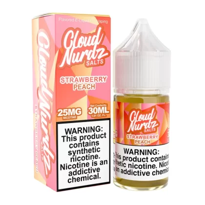 Strawberry Peach | Cloud Nurdz Salts | 30mL - 25MG