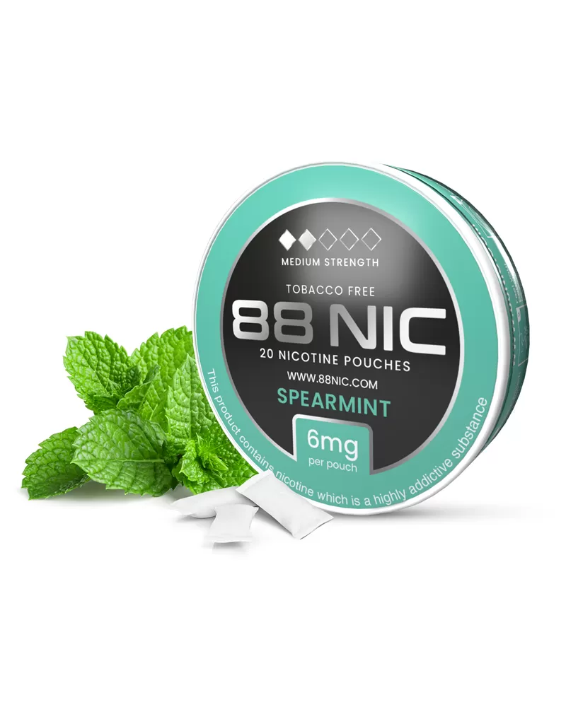 88 Nic Spearmint Nicotine Pouches - Extra High / 12mg - Image 3