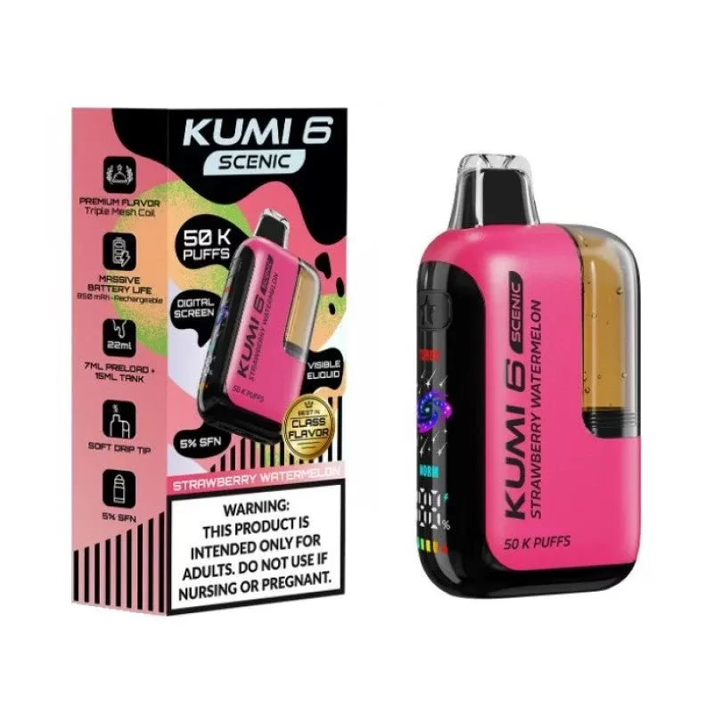 Kumi 6 Scenic NoNic6 Disposable Strawberry Watermelon
