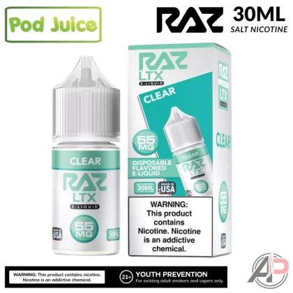 Pod Juice x Raz Clear Salt Nicotine 30mL