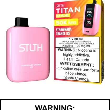 Strawnana Orange Ice STLTH Titan Max Disposable Vape