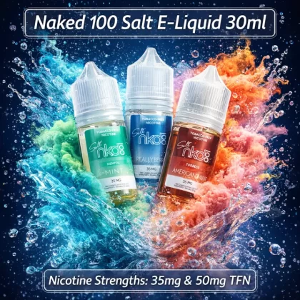 Naked 100 SALT Premium E-Liquid 30ml - Hawaiian Pog / 50mg - Vapeciga