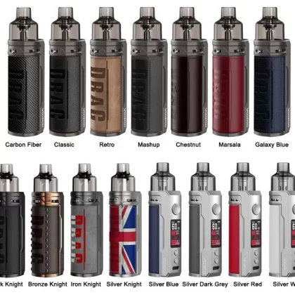 VOOPOO Drag S 60W Pod Mod Kit - Carbon Fiber, Chestnut (53D6C6)