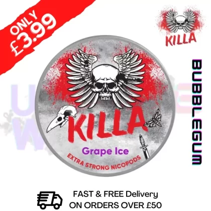 Grape ICE Killa Nicotine Pouches NicoPod Nic Pouch (16.5mg)