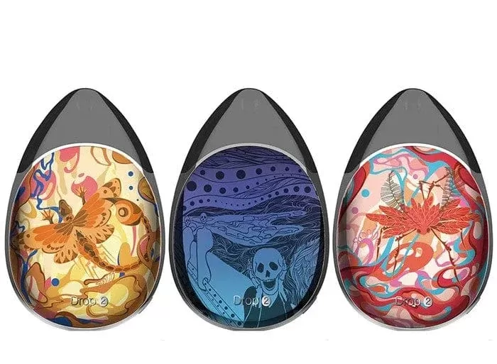 Suorin Drop 2 Pod System - Peacock Plume, Red Amber