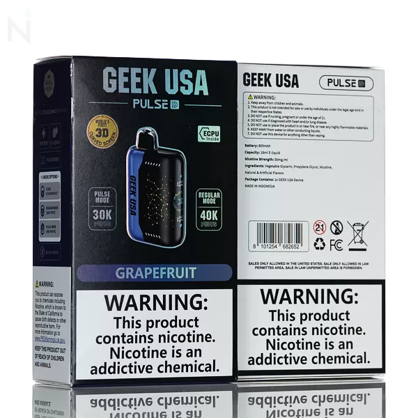 Geek USA Pulse D 40K Puffs Disposable Vape - Blueberry Lemon - Image 3