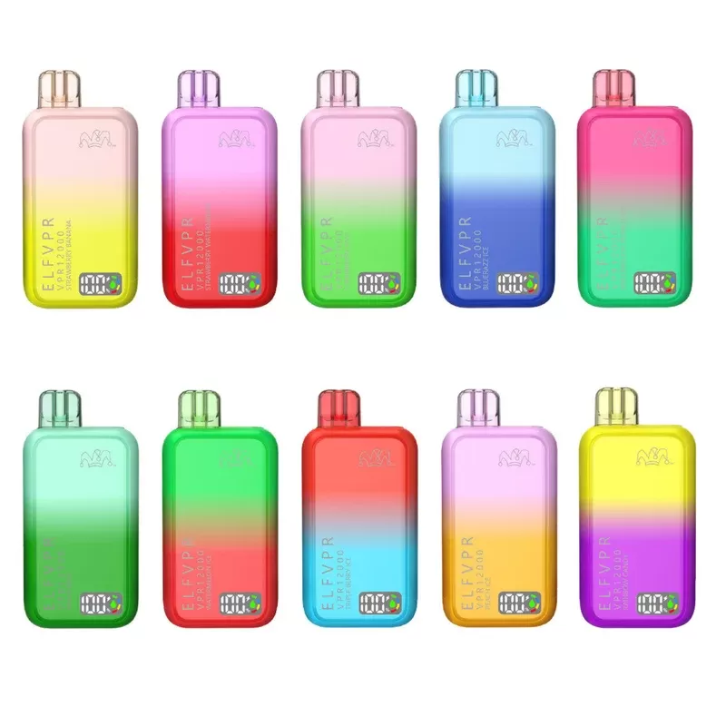 Elf VPR 12000 Disposable Vape - Bluerazz Ice, Miami Mint (D7F9F2)