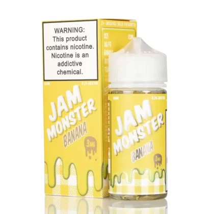 Jam Monster Banana Vape e-Liquid 100mL - Vape Product, Vape Product (61249B)