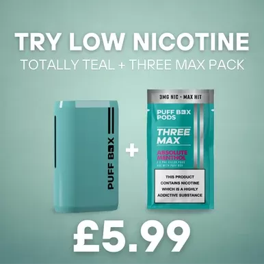 Low Nicotine Vape Kit – Totally Teal
