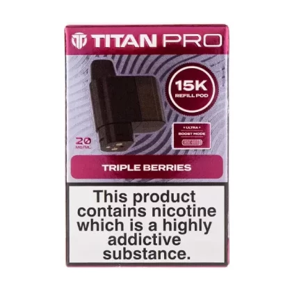 Triple Berries Pro 15K Prefilled Pod + Refill by Titan
