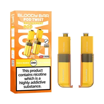 Bloody Bar Pod Twist 20K Triple Mango/ Peach Mango Prefilled Pod - Vapestreams Co