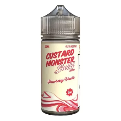 Custard Monster – Strawberry Vanilla Swirl – 100mL - Vape Product, Vape Product
