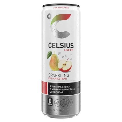 Celsius Sparkling Energy Drink 12 OZ Fuji Apple Pear