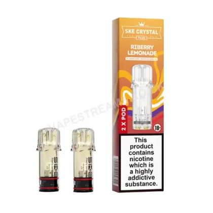 SKE Crystal Plus Ribery Lemonade Prefilled Pod - Vapestreams Co