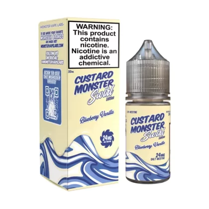 Custard Monster Swirl Edition - Blueberry Vanilla - Nicotine Salt 30ML E-Liquid