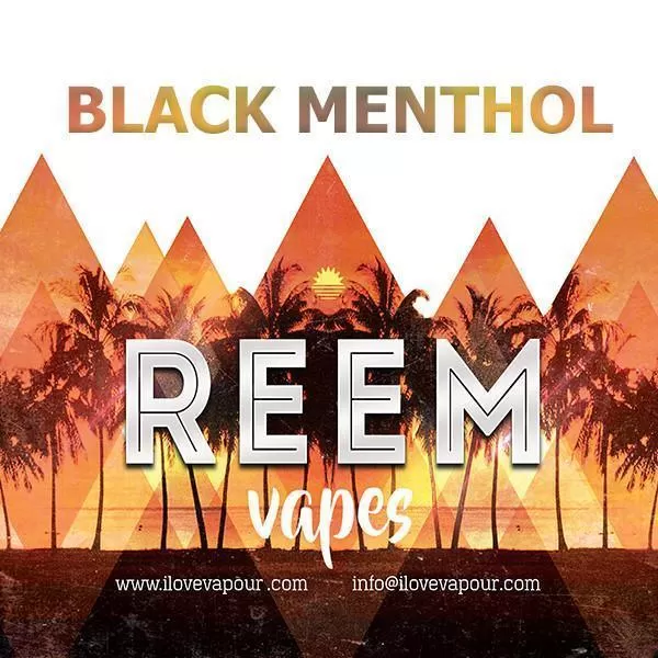 Black Menthol Premium E juice By Reem Vapes - 12mg