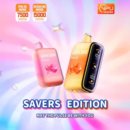 Geek Bar PULSE 15K Savers Edition Disposable Device - 15000 Puffs - Wild Berry Savers