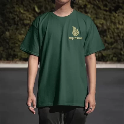 Vape Street Green Gold Paisley T-Shirt