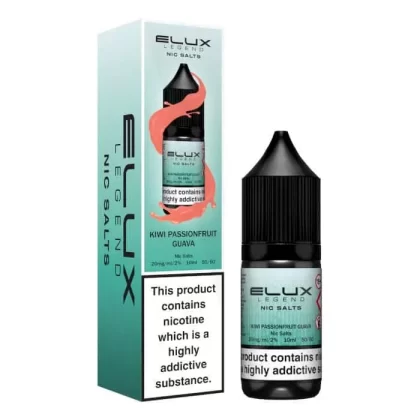 Kiwi Passionfruit Guava Elux Nic Salts e Liquid 10ml – TPD - Vapestorm Co