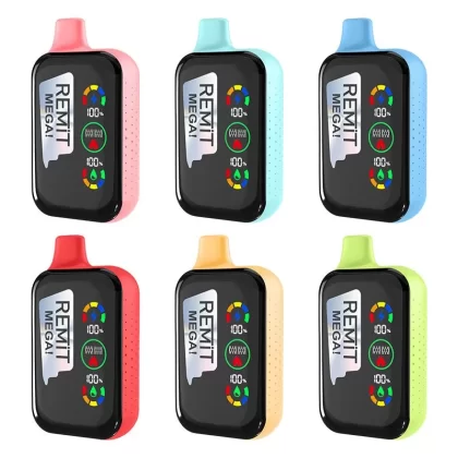 Remit Mega 18000 Puffs Rechargeable Disposable Kit 18ml - Mango Peach / 50mg / 1pc / CN-SZ Warehouse