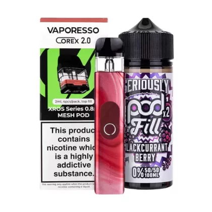 Vaporesso XROS 4 Nicotine Free Bundle - Pink Mint / 1.2ohm (Coil)