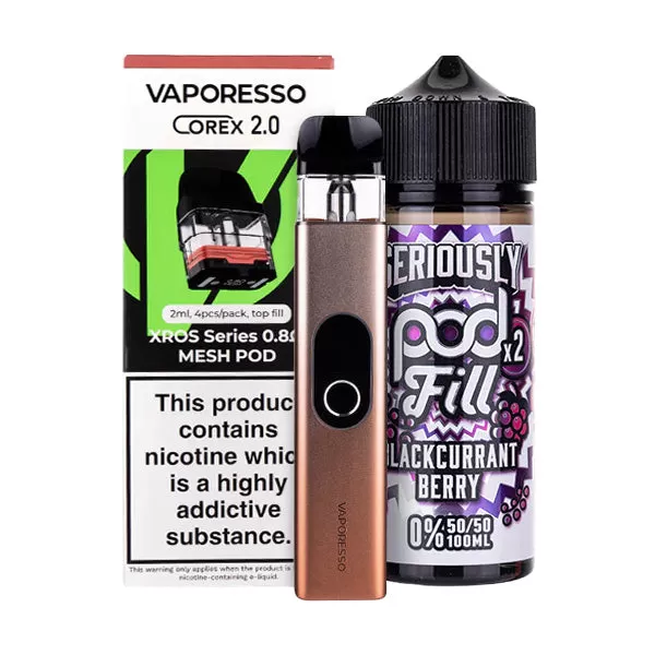 Vaporesso XROS 4 Nicotine Free Bundle - Pink Mint / 1.2ohm (Coil) - Image 2