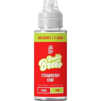 OHM BREW DOUBLE BREW STRAWBERRY KIWI 100ML SHORTFILL E-LIQUID