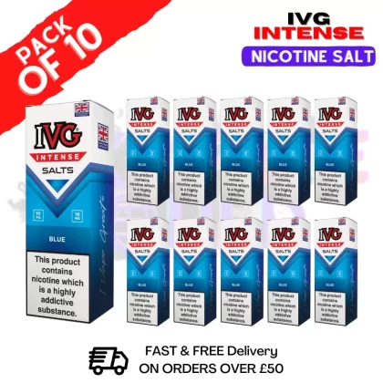 Blue IVG Intense Nic Salt Box Of 10