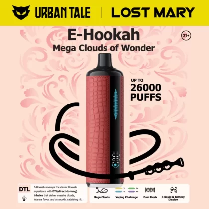 Urban Tale x Lost Mary E-Hookah Disposable Device - 26000 Puffs