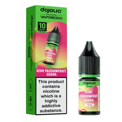 Kiwi Passionfruit Guava Nic Salt E-Liquid by Dojoliq (10ml) - 10mg