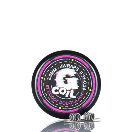 UNKWN Glitch G-Coil Premade Coils - 2.5mm 5 wrap 0.34-0.38ohm - 2pk