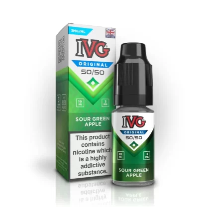 IVG Original 50/50 Sour Green Apple - 10 Pack - 6mg