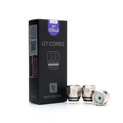 Vaporesso GT CCELL 2 Stainless Steel and Ceramic Coils 0.3 Ohm (3-Pack) – Enhanced Flavour and Longevity