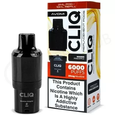 Mango Pineapple Avomi Cliq 6000 Puff Refill Pack