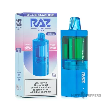 Raz Vue 50K Refill Pod 5% Nicotine - Blue Raz Ice, Hawaiian Punch (B2FB7C)