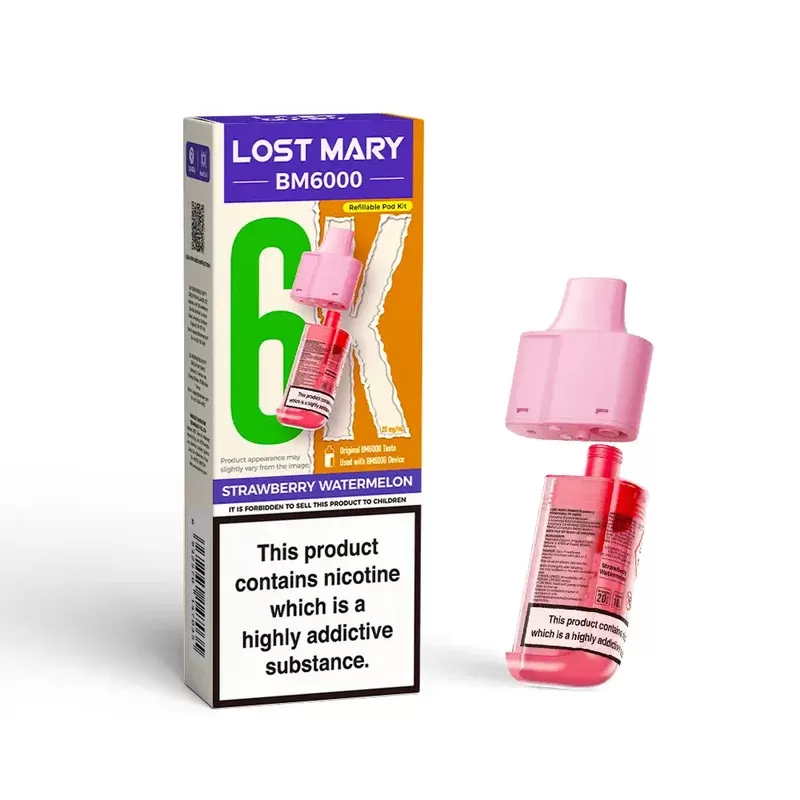 Lost Mary BM6000 Prefilled Pod Strawberry Watermelon - Ejuicewarehouse