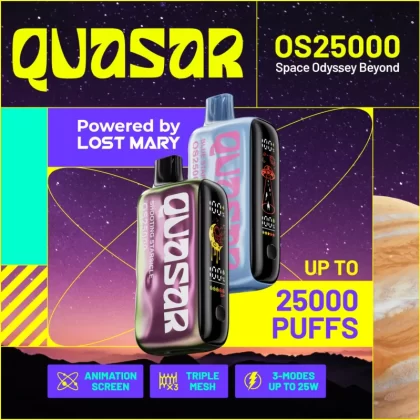 QUASAR OS25000 Powered By LOST MARY Disposable Device – 25000 Puffs - Summer Solstice (Splatter Edition)