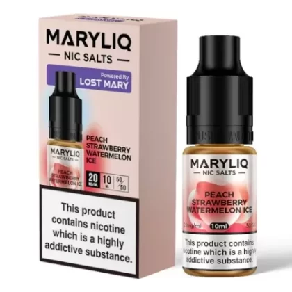 Maryliq Nic Salts – Peach Strawberry Watermelon Ice