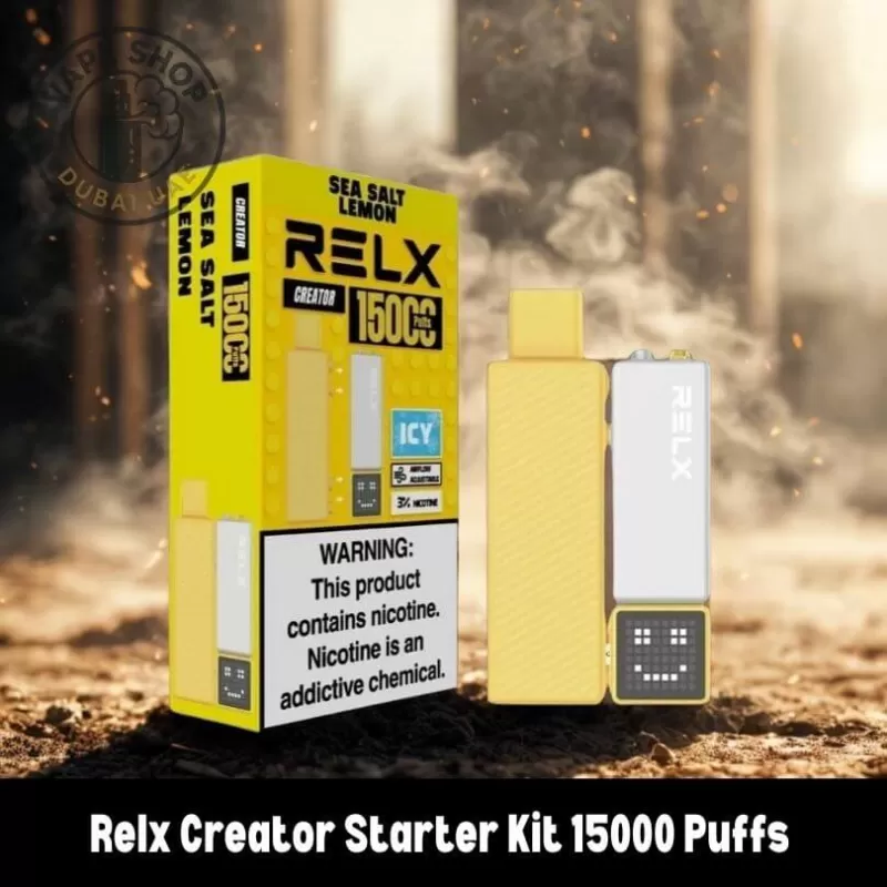 Relx Creator Starter Kit 15000 Puffs Disposable Vape - Fresh Mint, Pineapple Passion