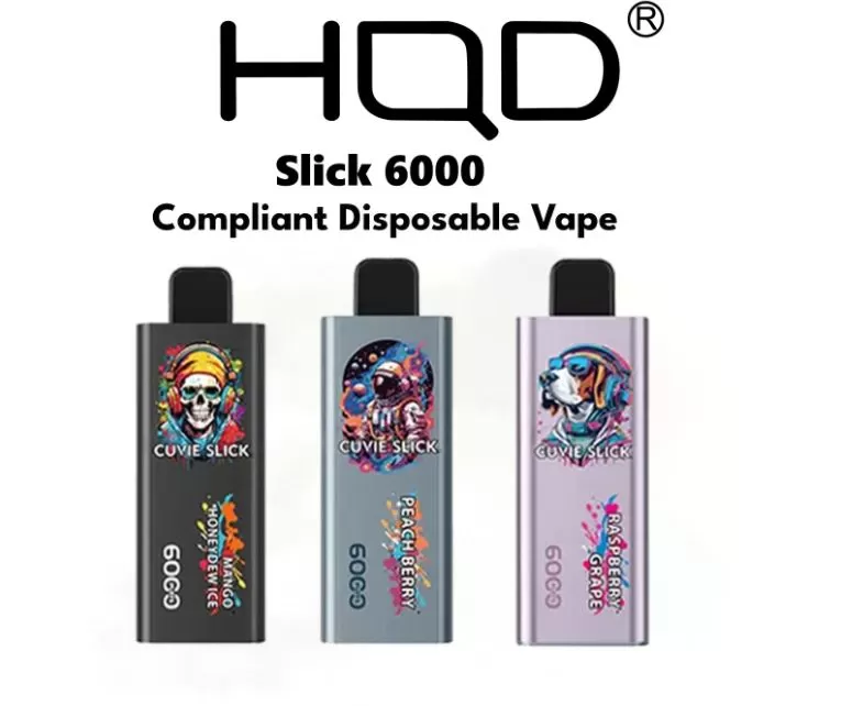 HQD Cuvie Slick Australian Version Disposables Vape (6,000 Puffs) - Tobacco / 30 mg - Image 2