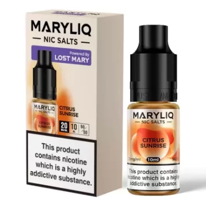 Maryliq Nic Salts – Citrus Sunrise