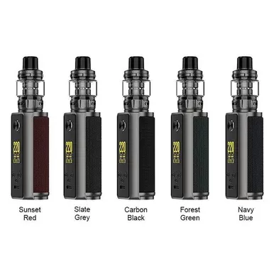 Vaporesso Target 200 Kit - Variation#Carbon Black>Forest Green>Navy Blue>Slate Grey>Sunset Red>Leather Gray>Brick Black>Leather Brown