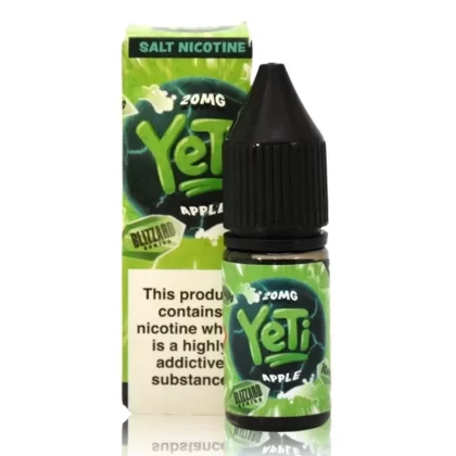 Blizzard Apple By Yeti Salt 10ml - Nicotine Strength#5mg (Salt)>10mg (Salt)>20mg (Salt) (E00494)